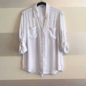 White Express Portofino Button Down
